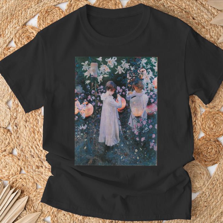 ジョン・シンガー・サージェント カーネーション リリー・リリー・ローズ Tシャツ 高齢者への贈り物