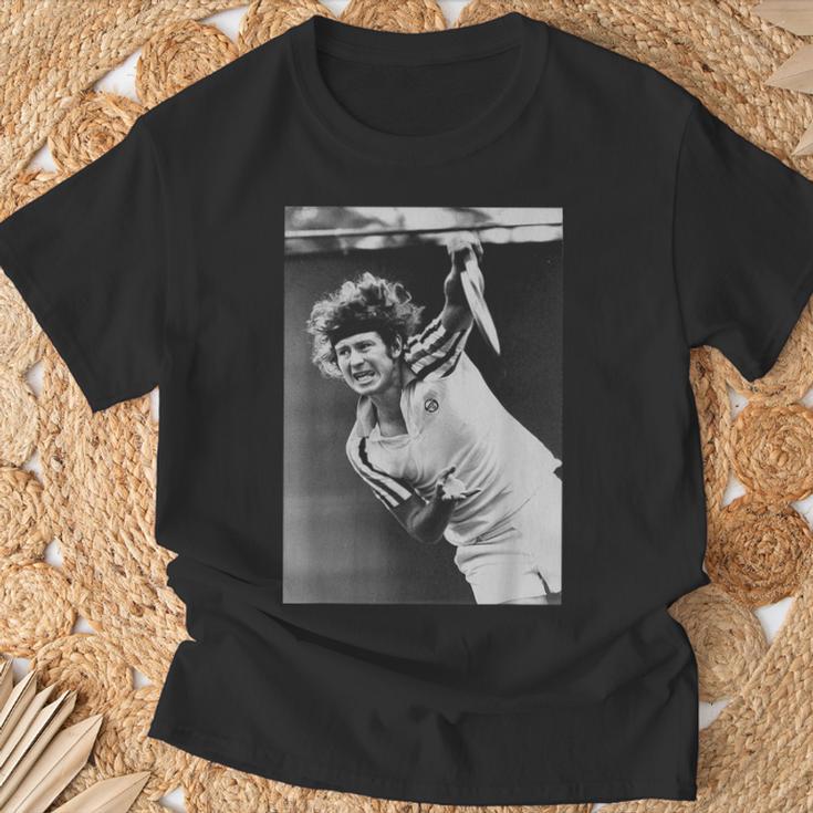 ジョン・マッケンロー テニス 全仏オープン 1980年ウィンブルドン Tシャツ 高齢者への贈り物
