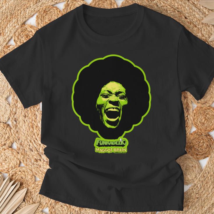 ジョージ・クリントン・ファンカデリック・グリーン・マゴット・ブレイン 長袖tシャツ Tシャツ 高齢者への贈り物