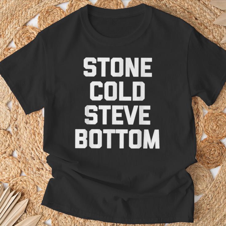 ストーンコールドスティーブボトム-ファニーゲイプライド Lgbtq クールゲイ Tシャツ 高齢者への贈り物