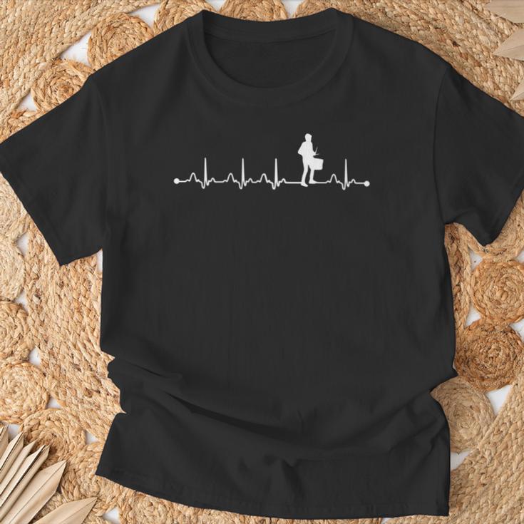 スネアドラムキット ハートビートシャツ ハートビート ラブギフト 長袖tシャツ Tシャツ 高齢者への贈り物