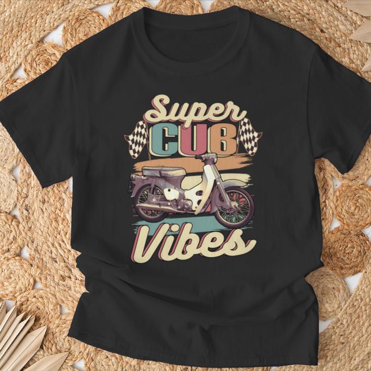 スーパーカブ C100 原付バイク ヴィンテージ バイブ レトロジャパン 長袖tシャツ Tシャツ 高齢者への贈り物