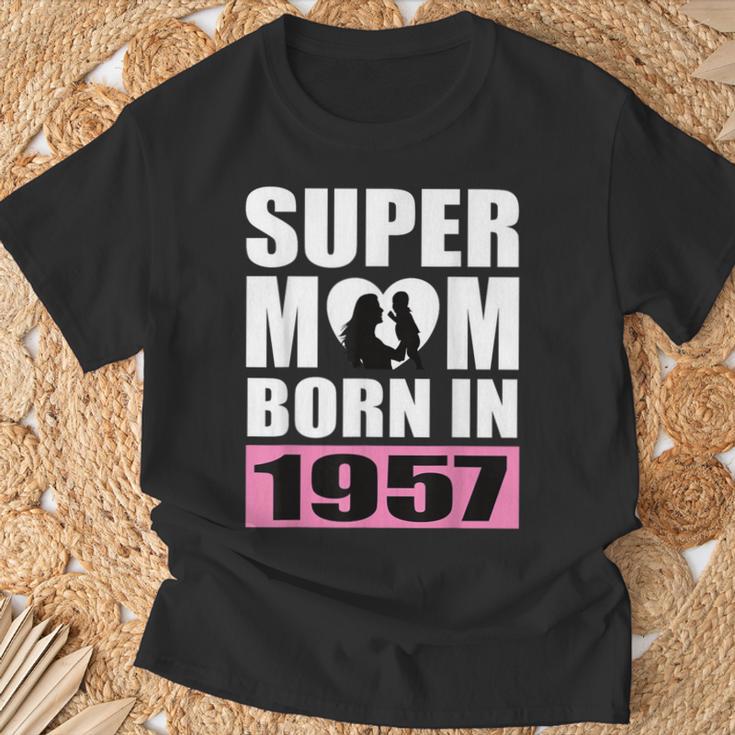 スーパー・ママ 1957年生まれ ママ 誕生日 1957年 誕生日 1957年 Tシャツ 高齢者への贈り物