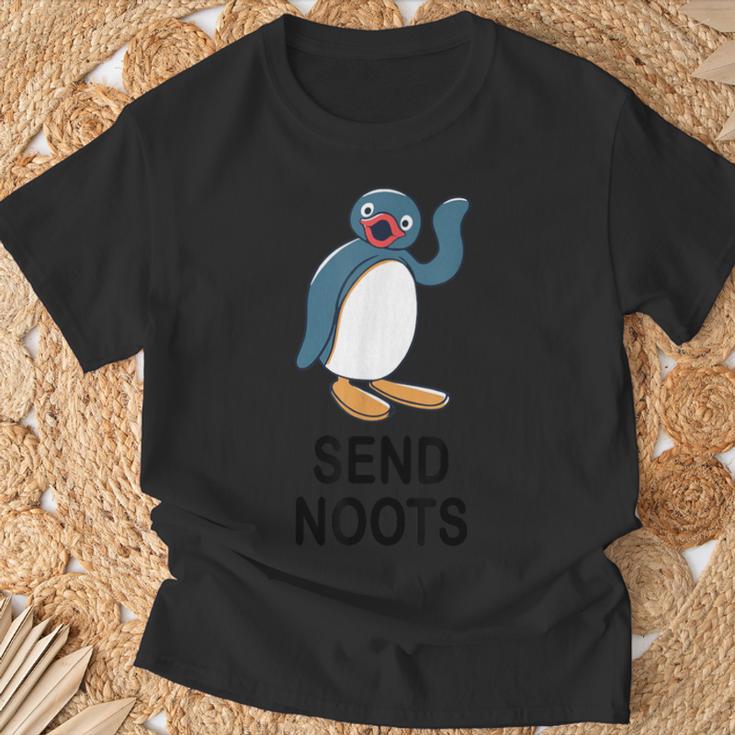 センドブーツペンギンファニーアパレル Tシャツ 高齢者への贈り物