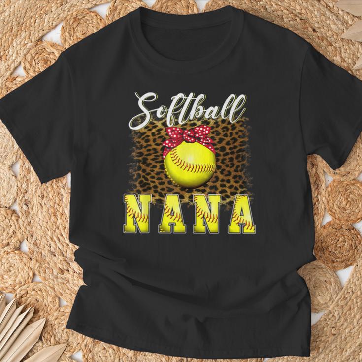 ソフトボール 野球 ナナ ヒョウ柄 おもしろい 母の日 2023 Tシャツ 高齢者への贈り物