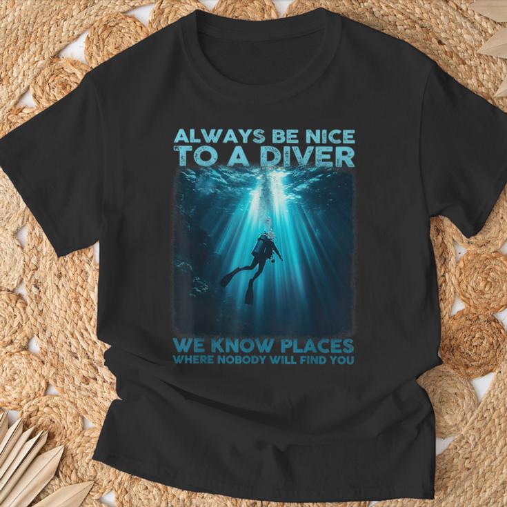 ダイバースキューバダイビング Tシャツ 高齢者への贈り物