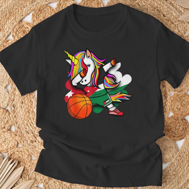 ダビングユニコーン ジョーダン バスケットボールファンジャージ ジョーダン国旗 Tシャツ 高齢者への贈り物