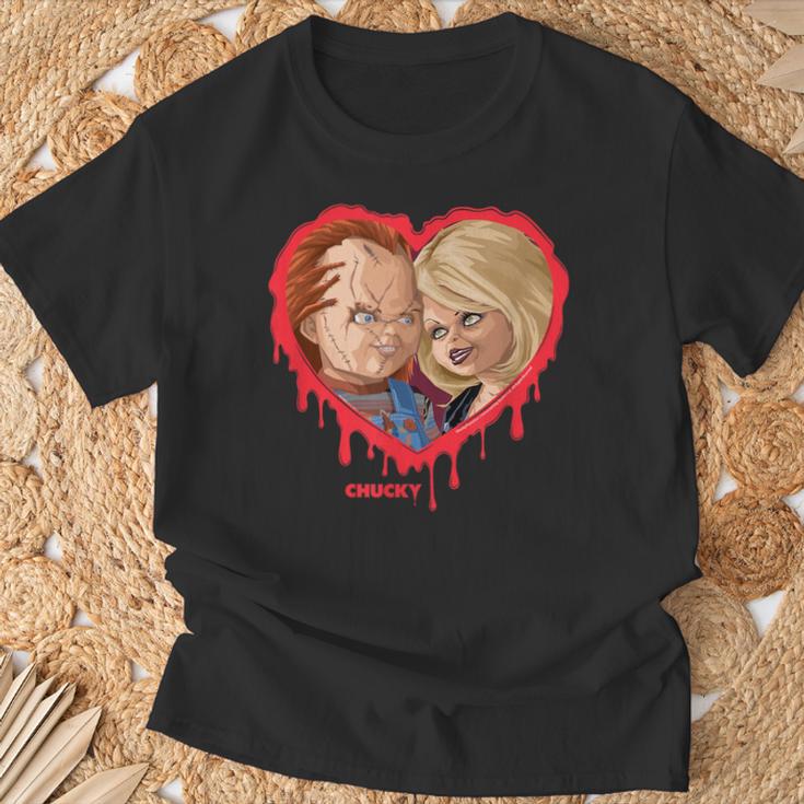 チャッキー＆ティファニーブリーディングハート Tシャツ 高齢者への贈り物