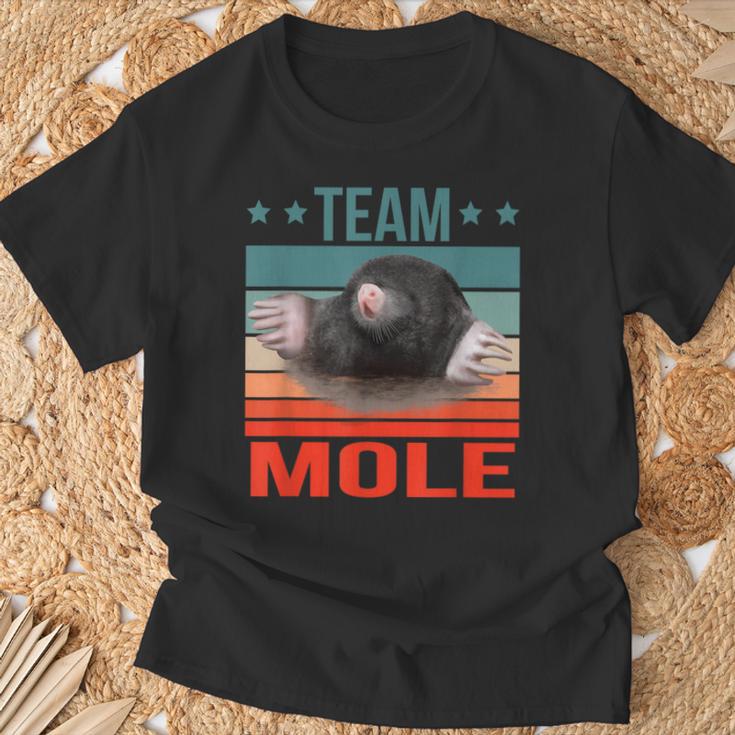 チームモグラ 動物 モグラ Tシャツ 高齢者への贈り物