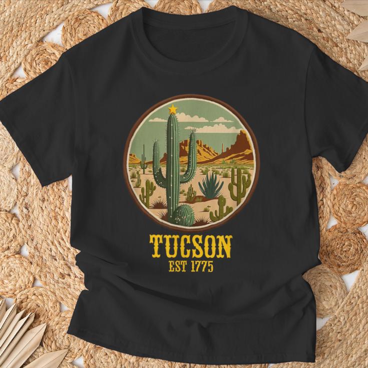 ツーソン アリゾナ ビンテージ ウエスタン レトロ サボテン Tシャツ 高齢者への贈り物