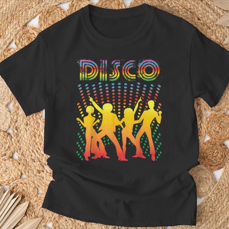 ディスコtシャツ ヴィンテージスタイルダンシングレトロディスコシャツ Tシャツ 高齢者への贈り物