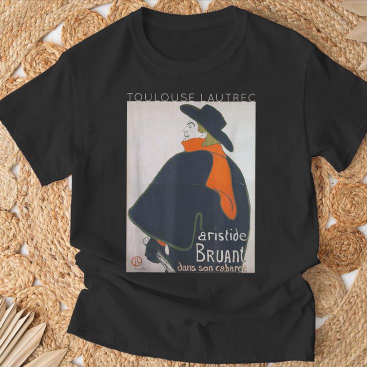 トゥールーズ・ロートレック アリスティド・ブリュアン キャバレー Tシャツ 高齢者への贈り物