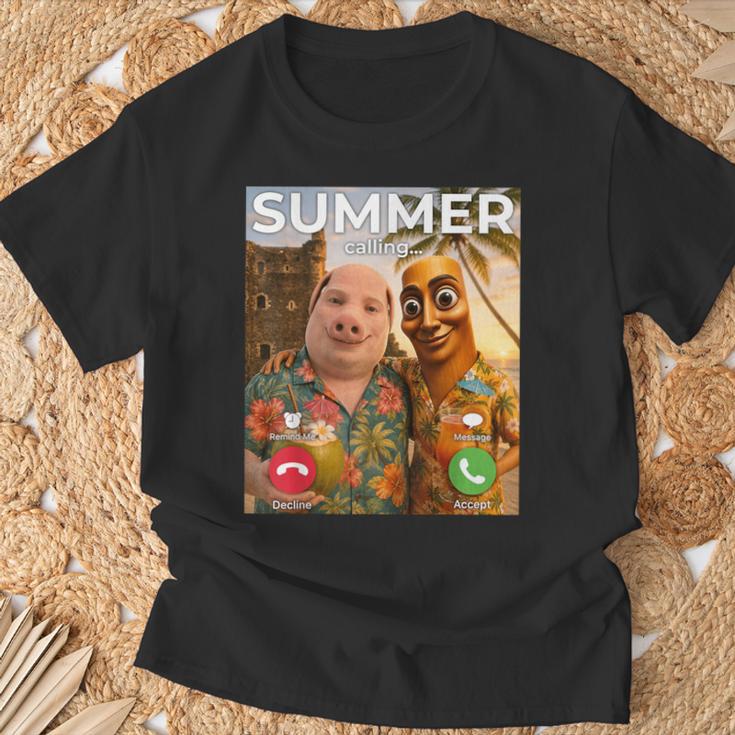 トロピカル ビーチ 夏 ミーム ジョーク トゥン サフール ジョン ポーク 面白い Tシャツ 高齢者への贈り物