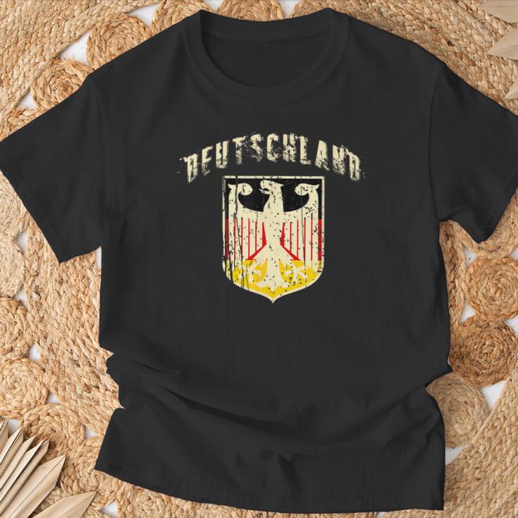 ドイツ ビンテージ フラッグ バナー 紋章 イーグル Tシャツ 高齢者への贈り物