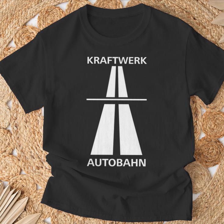 ドイツでの楽しい高速運転のためのクラフトワークアウトバーン 長袖tシャツ Tシャツ 高齢者への贈り物