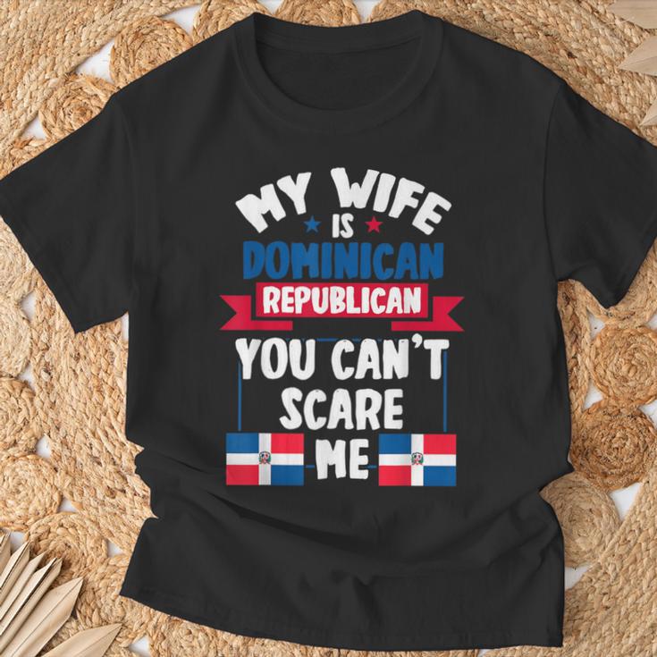 メンズ ドミニカ共和党の妻ドミニカ共和国 Tシャツ 高齢者への贈り物