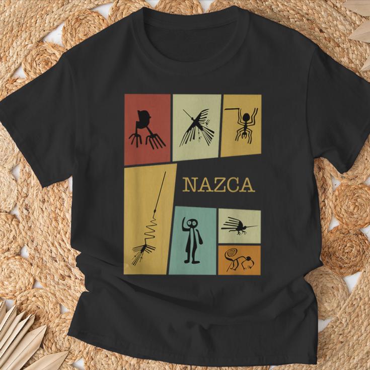 ナスカラインペルー、ペルーペルー。 Tシャツ 高齢者への贈り物