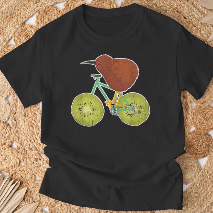 ニュージーランド自転車 キウイフルーツ愛好家向け Tシャツ 高齢者への贈り物