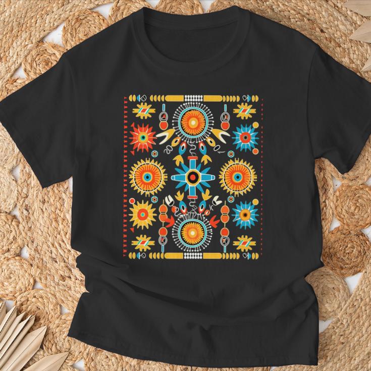 ネイティブアメリカン トライバルアート ナバホテキスタイルデザインスタイル 長袖tシャツ Tシャツ 高齢者への贈り物