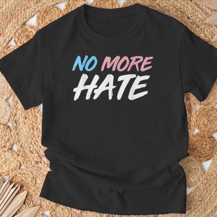 ノー・モア・ヘイト トランスジェンダーを支援しよう Tシャツ 高齢者への贈り物