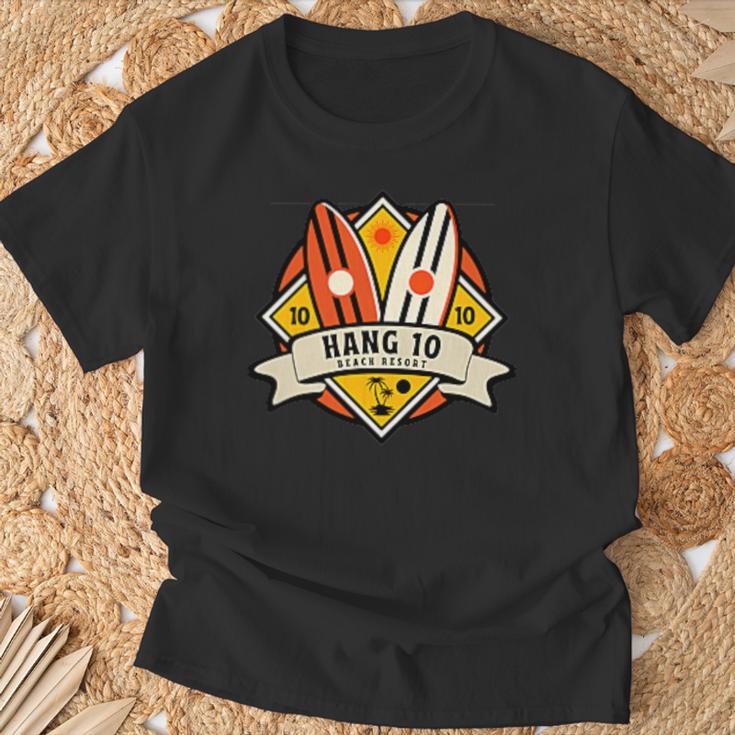 ハング10 サーフボード サーフ サーフィン サーファー Tシャツ 高齢者への贈り物