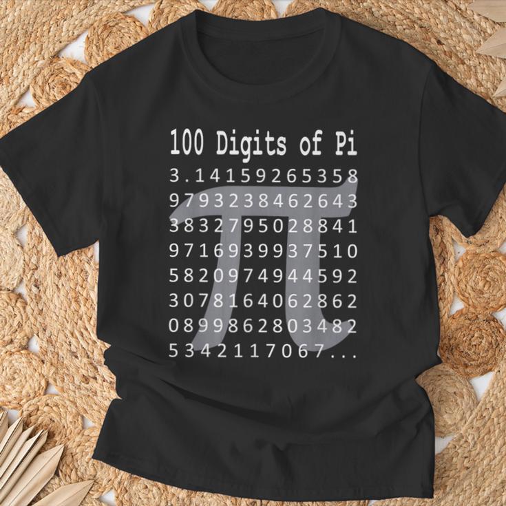 パイシャツ 100桁のパイ 100桁のパイ記号 算数 Tシャツ 高齢者への贈り物