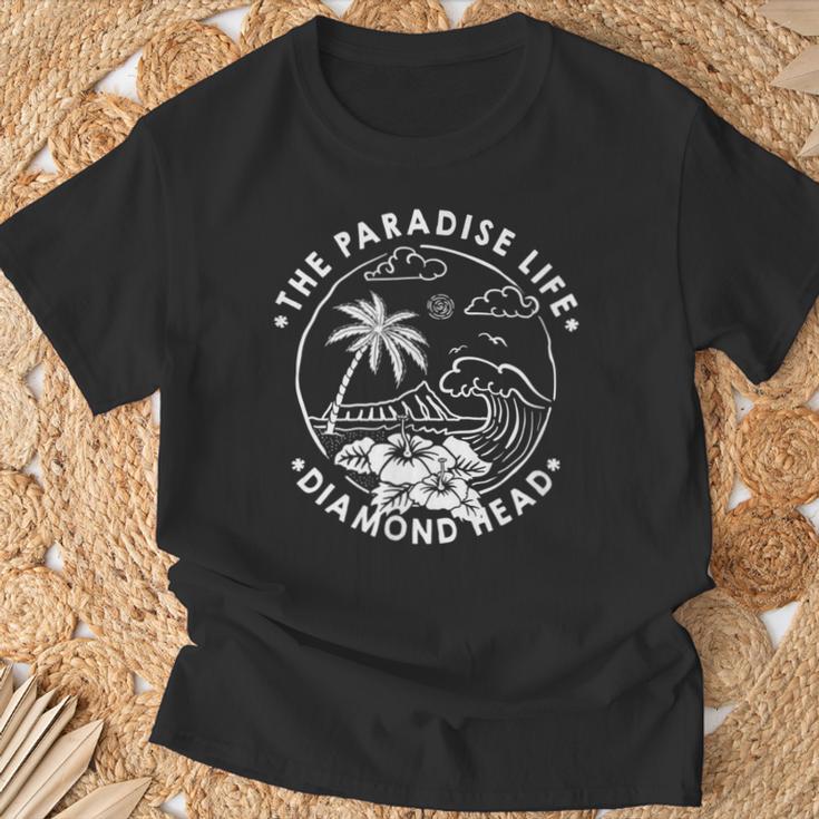 パラダイス・ライフ ダイヤモンドヘッド ハワイ Tシャツ 高齢者への贈り物