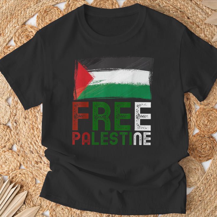 パレスチナ国旗 アラビア語 ガザ パレスチナ国旗 Tシャツ 高齢者への贈り物