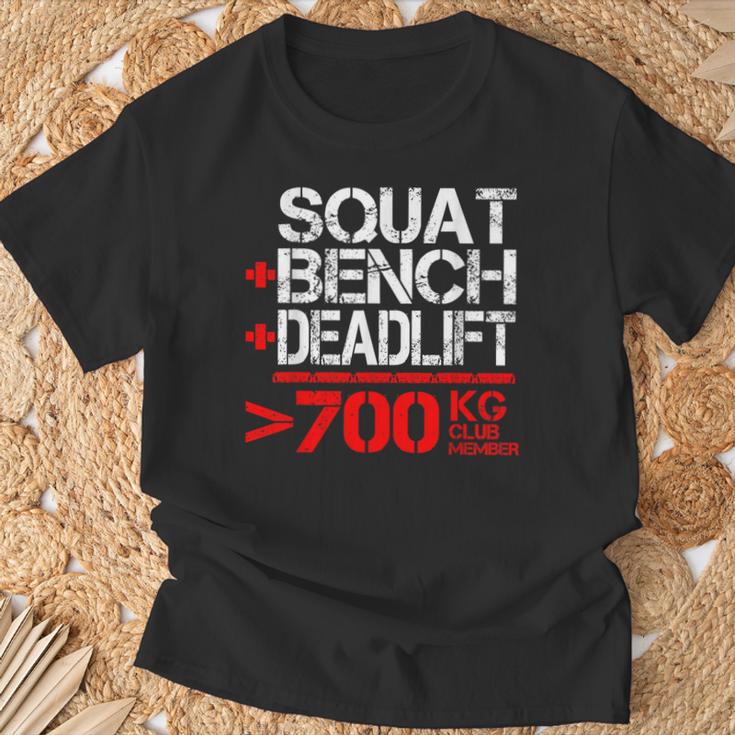 パワーリフティング700kgクラブメンブ Powerlifting 700 Kg Club Member Tシャツ 高齢者への贈り物
