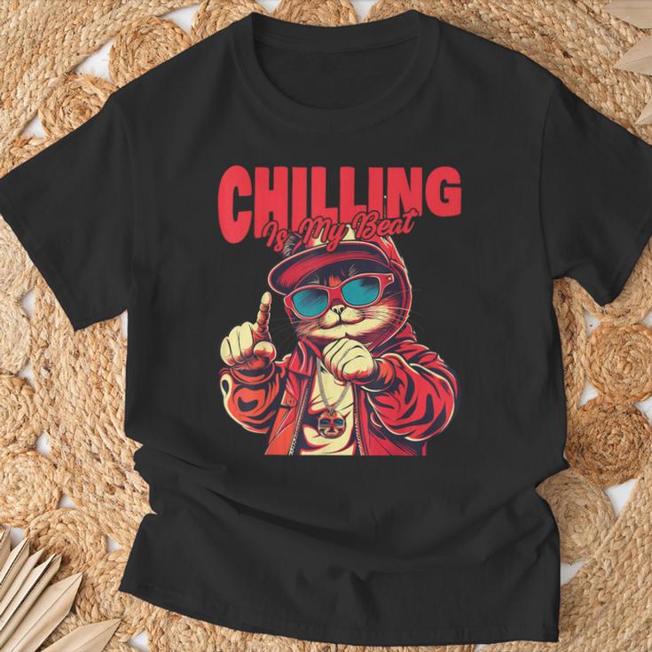 ヒップホップ ラッパー 猫 子猫 キティ ギフト メンズ レディース キッズ ティーン向け Tシャツ 高齢者への贈り物