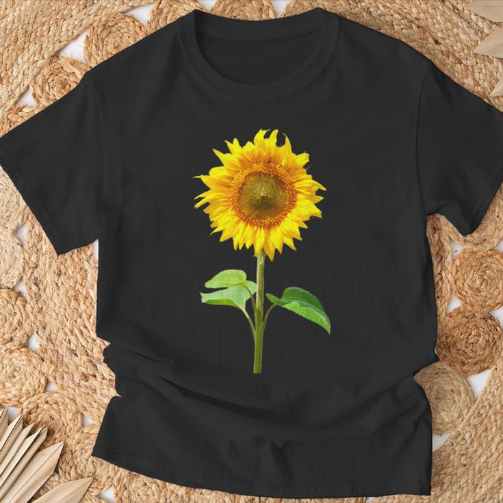 ヒマワリ 夏 花 庭 自然 Tシャツ 高齢者への贈り物