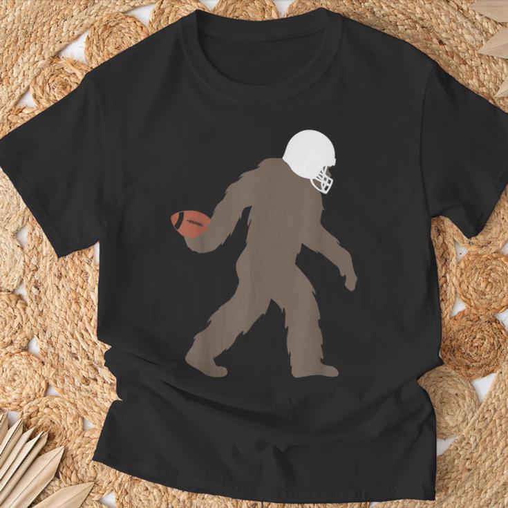 ビッグフット アメフト おもしろい サスカッチ アメリカンフットボール Tシャツ 高齢者への贈り物