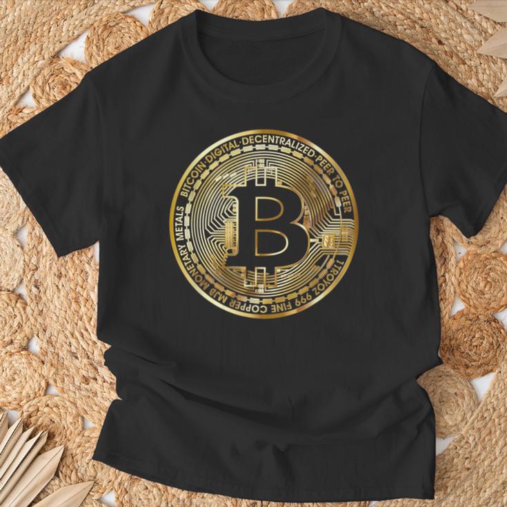 ビットコインbtcコイン暗号トレーダーBitcoinフューチャーフリーダムギフト Tシャツ 高齢者への贈り物