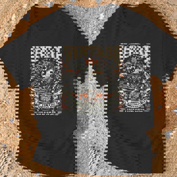 ビンテージ 1960 1960年生まれ 64歳の誕生日 バイクバイカー 長袖tシャツ Tシャツ 高齢者への贈り物