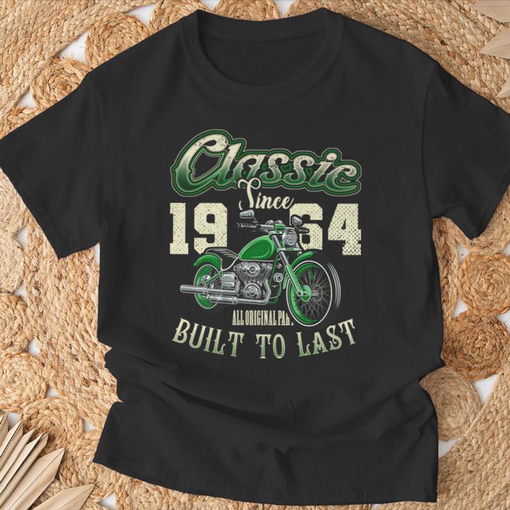 ビンテージ バイク バイカー バイクの誕生日 1964 年生まれ 長袖tシャツ Tシャツ 高齢者への贈り物