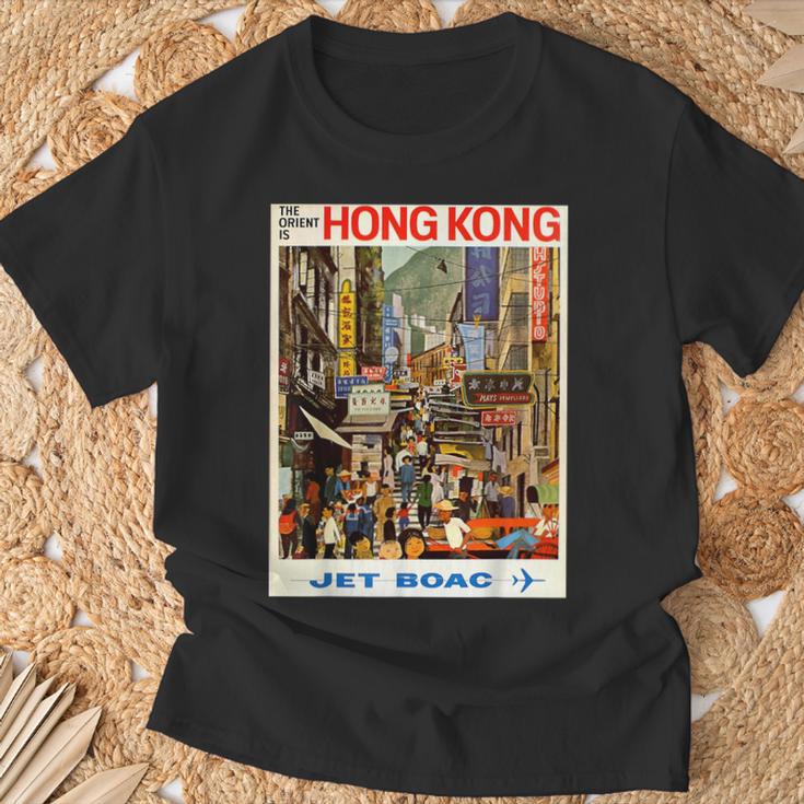 ビンテージポスター 香港レトロtシャツ Tシャツ 高齢者への贈り物