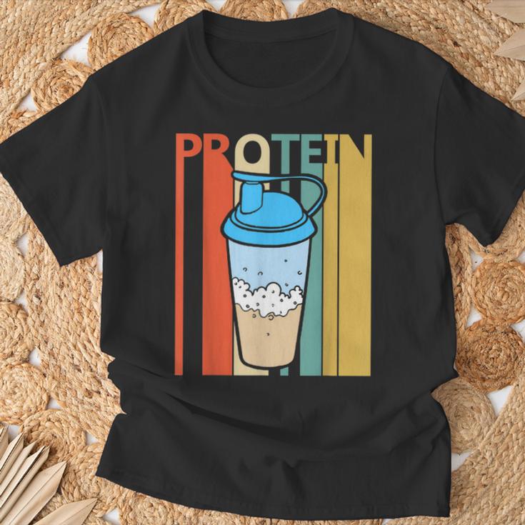 ビンテージ・スタイル タンパク質 Tシャツ 高齢者への贈り物