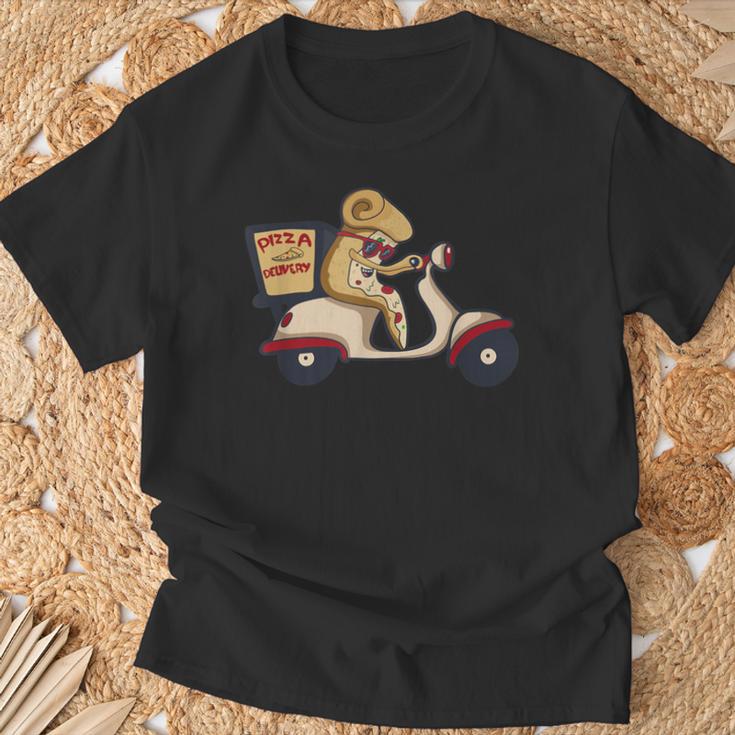 ピザデリバリースクーター イタリア料理 レディース メンズ Tシャツ 高齢者への贈り物