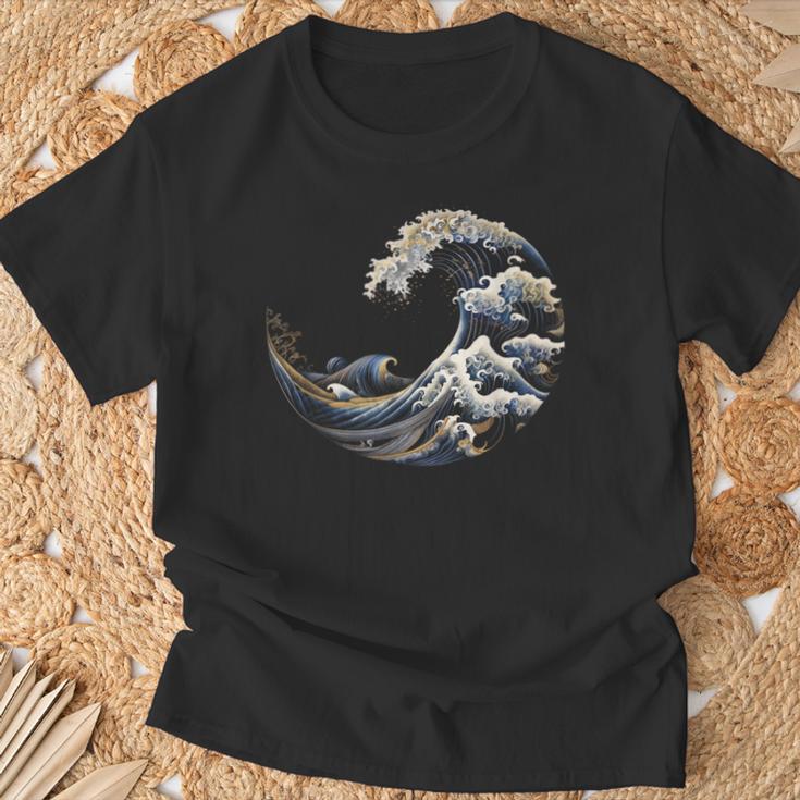 フィボナッチ数列カナガワウェーブ Tシャツ 高齢者への贈り物
