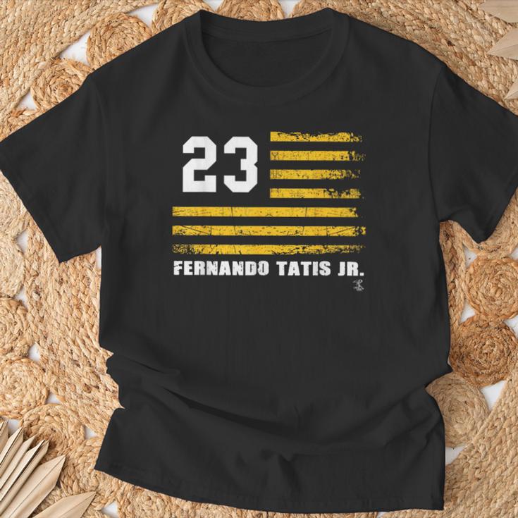 フェルナンド・タティスjrヴィンテージフラッグゲームデー Tシャツ 高齢者への贈り物