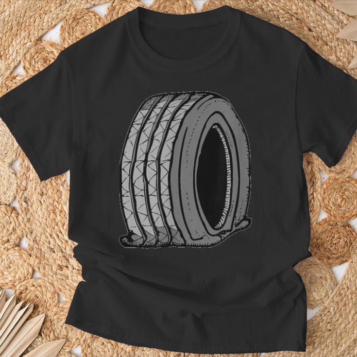 フラットタイヤ Tシャツ 高齢者への贈り物