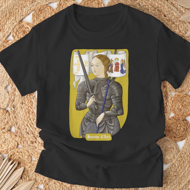 フランスのヒロインの聖ジャンヌ・ダルク Tシャツ 高齢者への贈り物