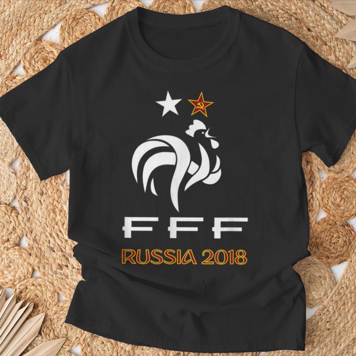 フランスのフットボールチームを祝福しましょう。 Tシャツ 高齢者への贈り物