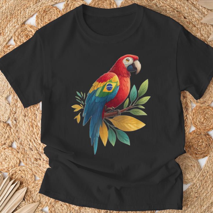 ブラジルの動物愛好家のための素敵なオウムの鳥のコスチューム Tシャツ 高齢者への贈り物