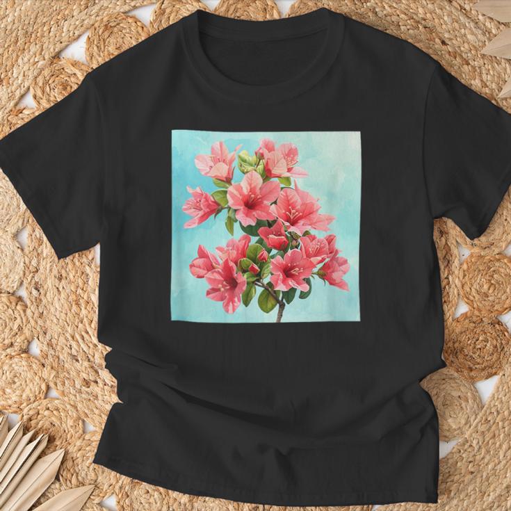 ブーゲンビリア ブーケ フローラル パステルカラー グラフィック Tシャツ 高齢者への贈り物