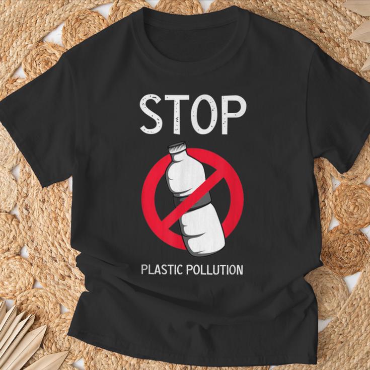 プラスチック汚染環境係派を止める Tシャツ 高齢者への贈り物