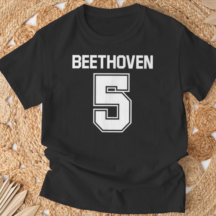 ベートーヴェン 5 第5楽章 交響曲 Tシャツ 高齢者への贈り物