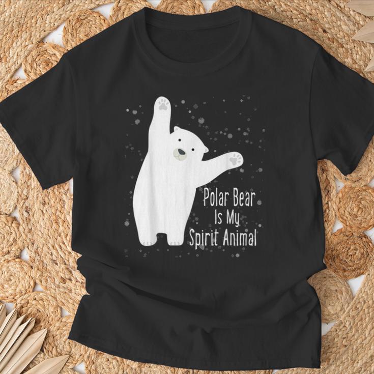 ホッキョクグマは私の精神 動物 かわいい シロクマ好き Tシャツ 高齢者への贈り物
