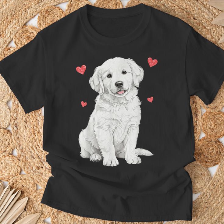 ホワイトゴールデンレトリバー ホワイトイングリッシュクリーム ゴールデンレトリバー Tシャツ 高齢者への贈り物