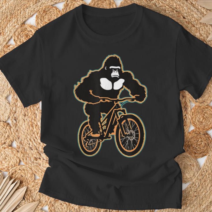 マウンテンバイク ゴリラ ダウンヒル ライダー Mtb Tシャツ 高齢者への贈り物